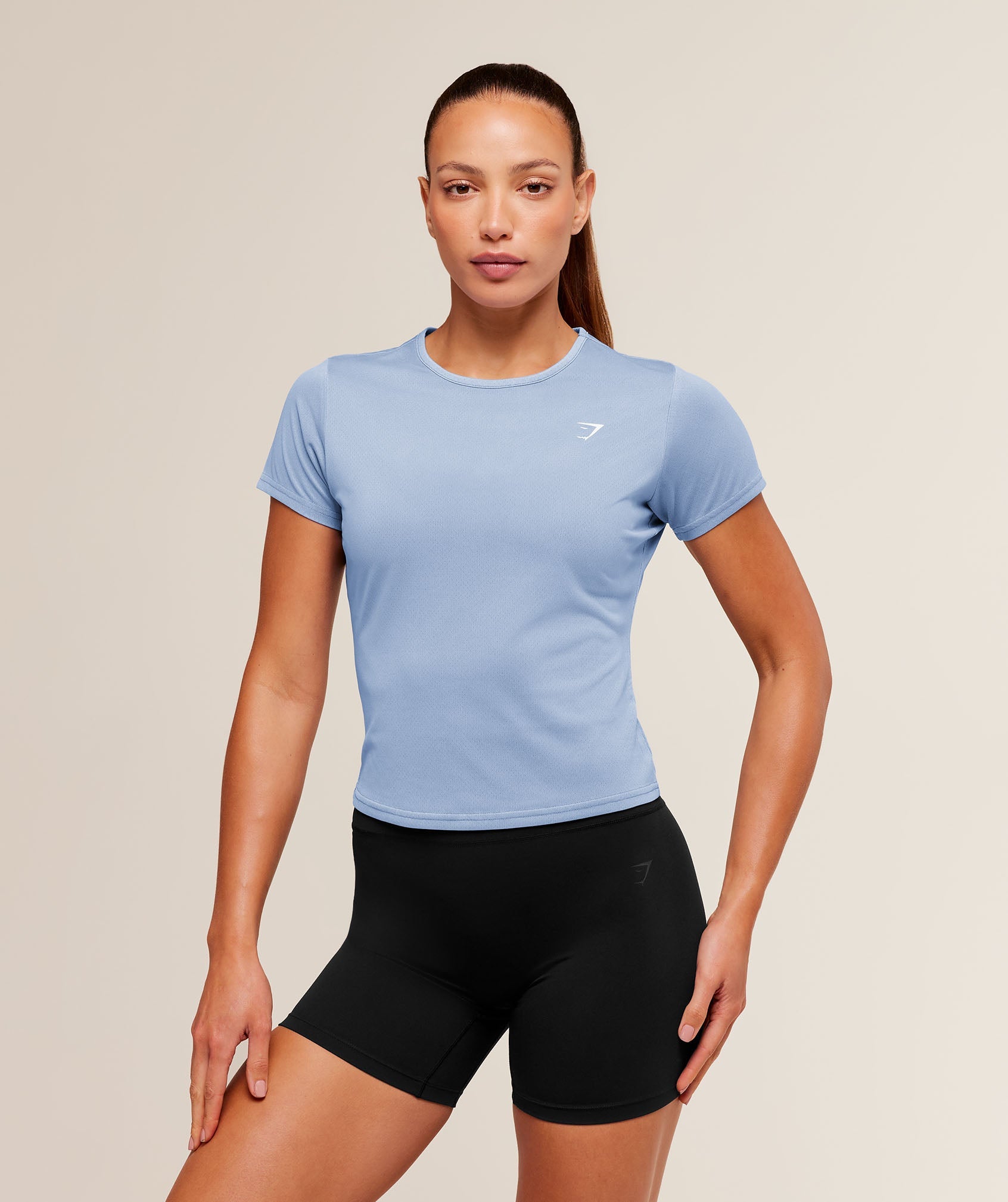 Women's Gymshark Washed Pastel Baby Tee Steady Purple