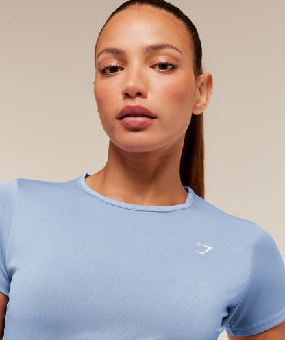 Women's Gymshark Washed Pastel Baby Tee Steady Purple