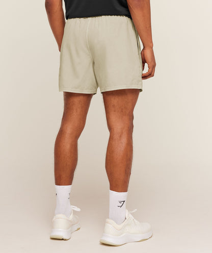 Gymshark Washed Pastels Shorts Pebble Grey