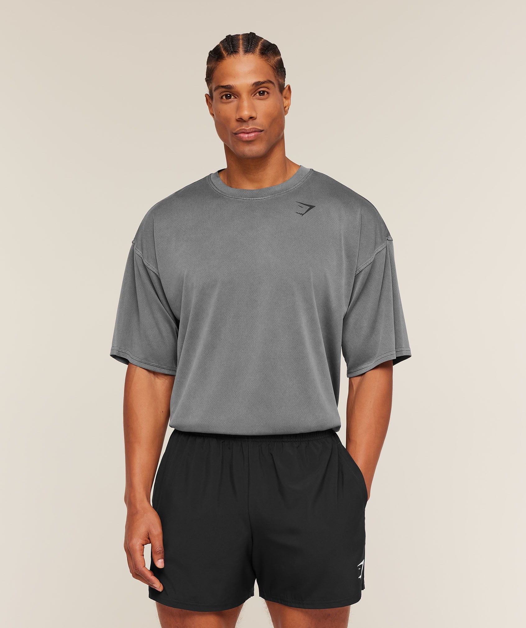 Gymshark Washed Pastels T-Shirt Black