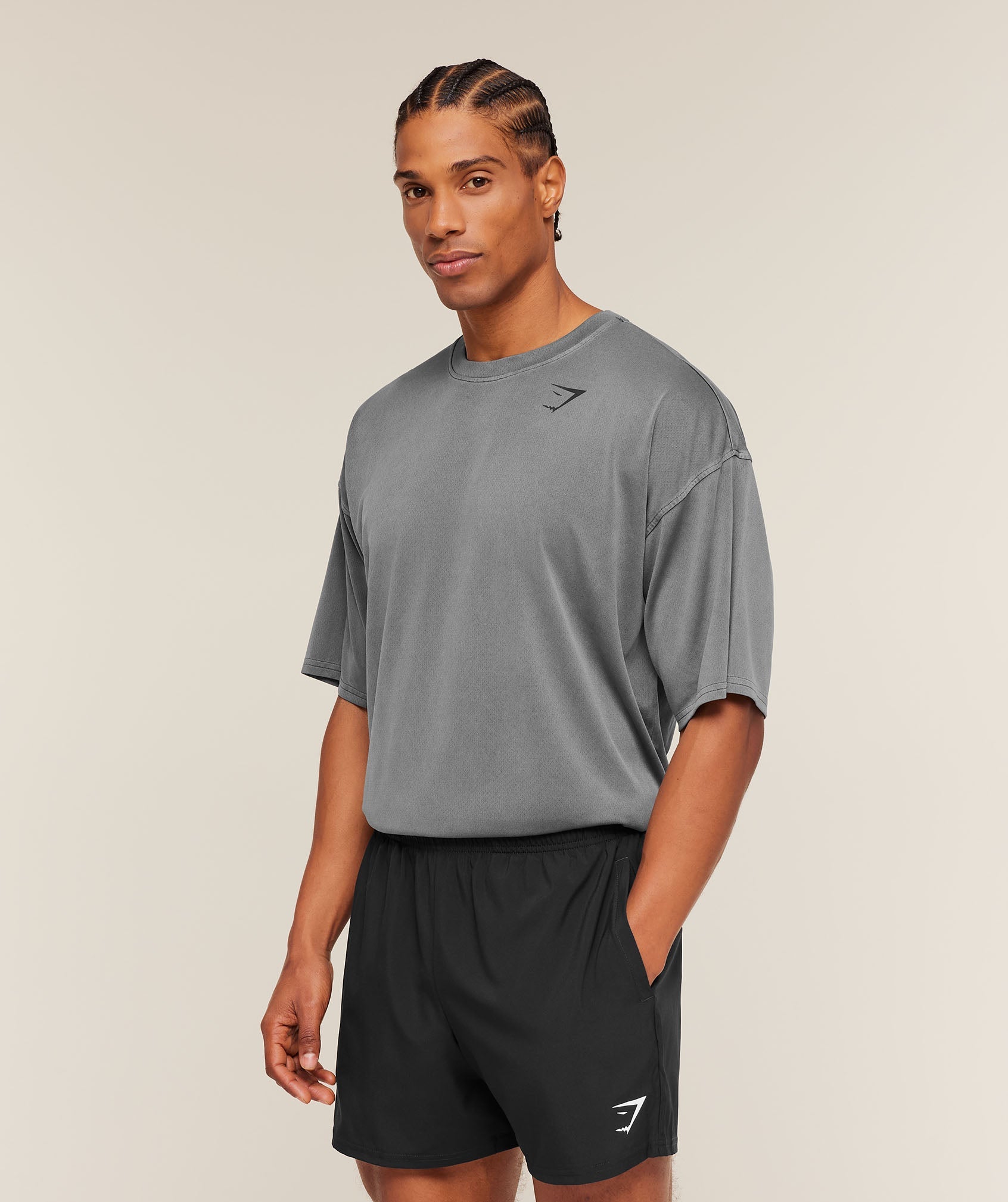 Gymshark Washed Pastels T-Shirt Black