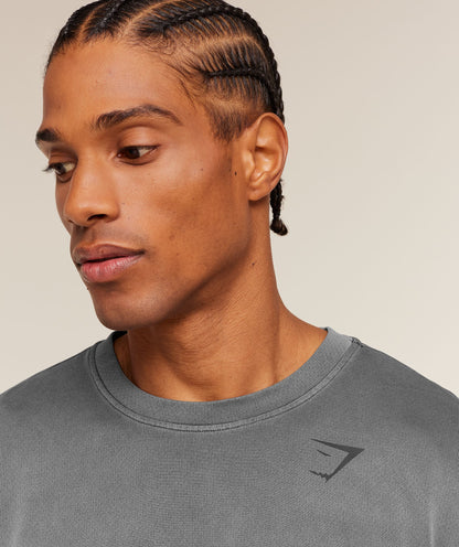 Gymshark Washed Pastels T-Shirt Black
