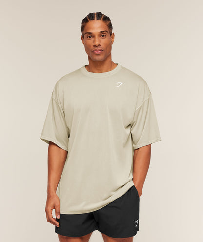 Gymshark Washed Pastels T-Shirt Pebble Grey