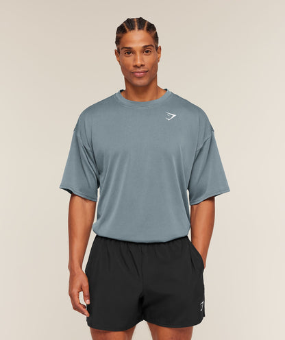 Gymshark Washed Pastels T-Shirt Stealth Blue