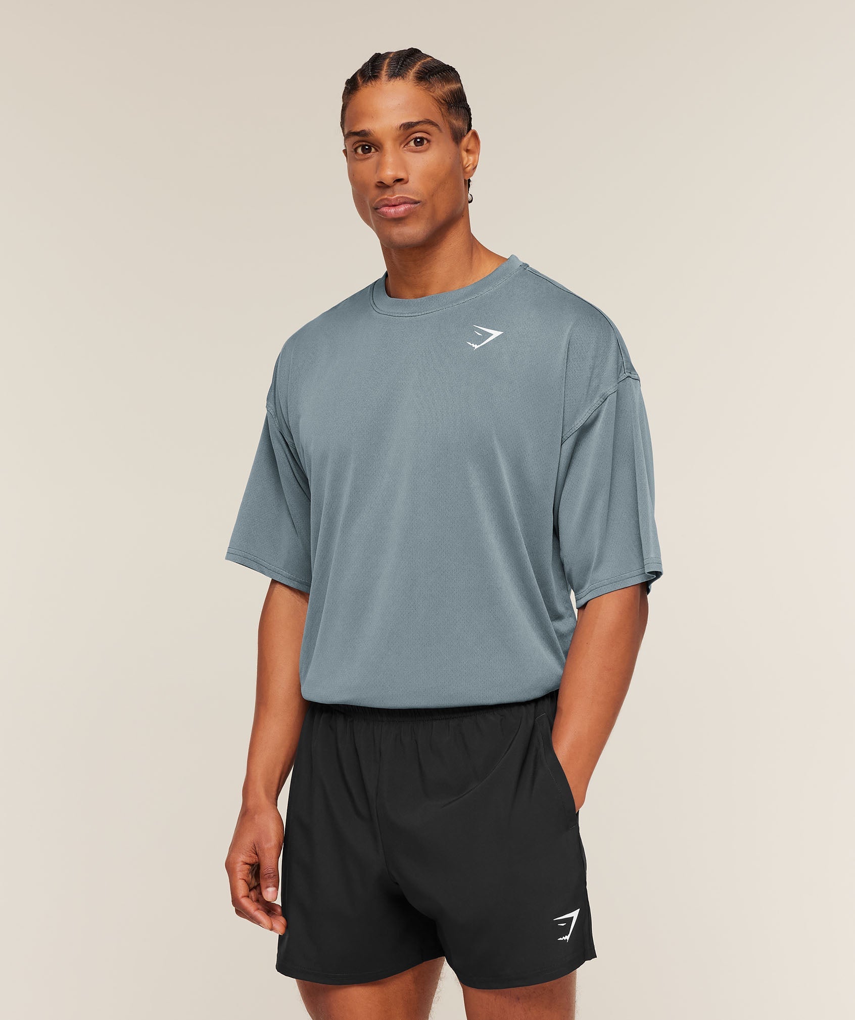 Gymshark Washed Pastels T-Shirt Stealth Blue