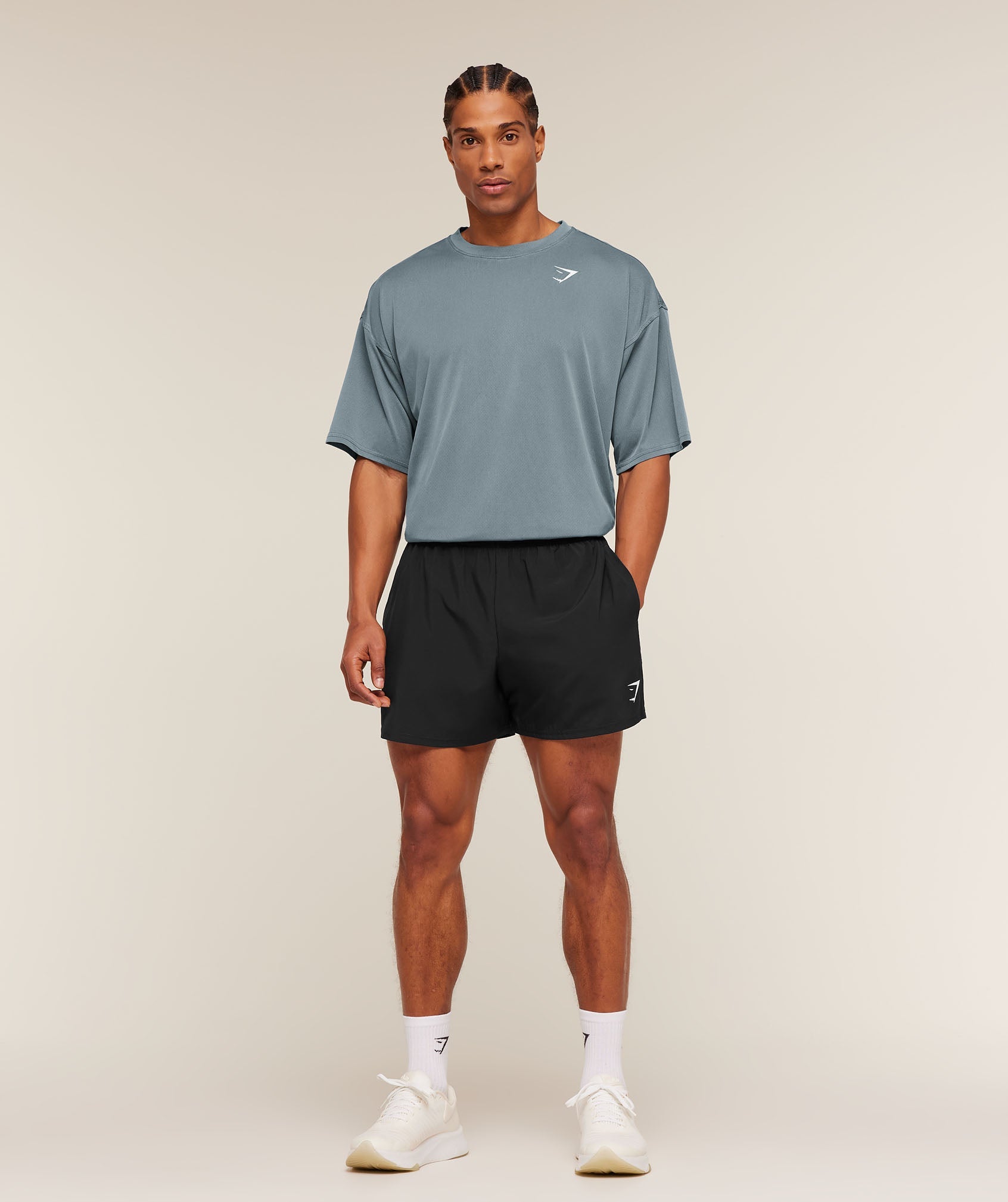Gymshark Washed Pastels T-Shirt Stealth Blue