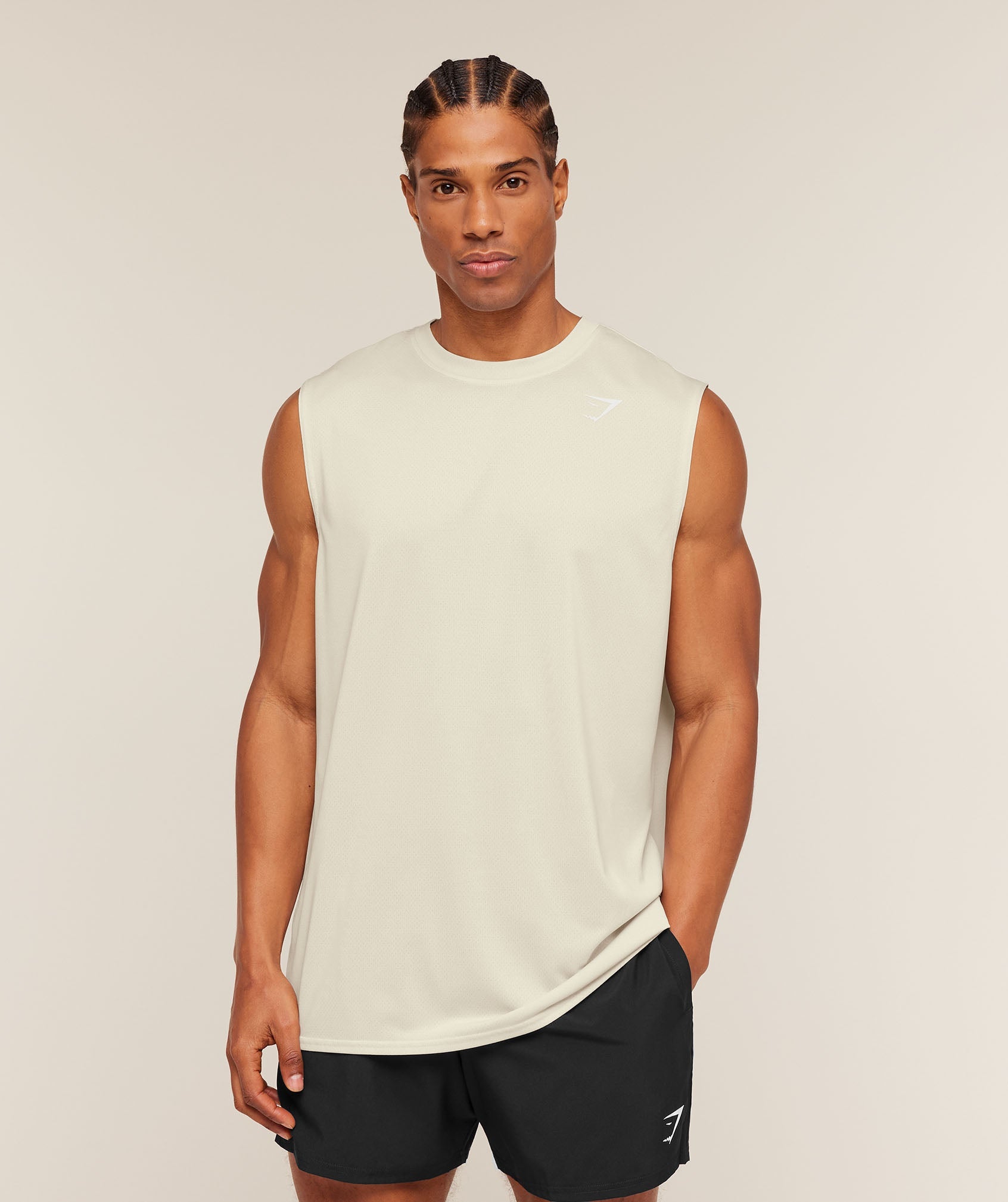 Gymshark Washed Pastels Tank Soft White