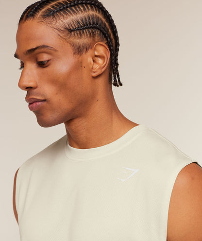 Gymshark Washed Pastels Tank Soft White