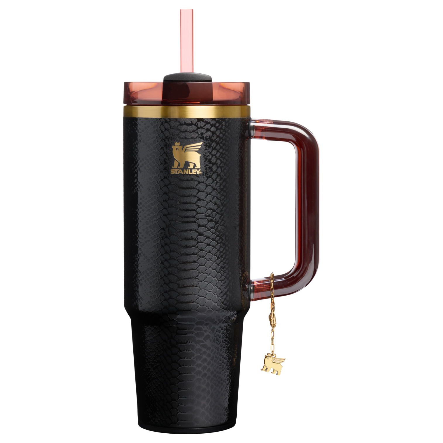 The Quencher Luxe H2.0 FlowState Tumbler Black Snakeskin Black Snakeskin