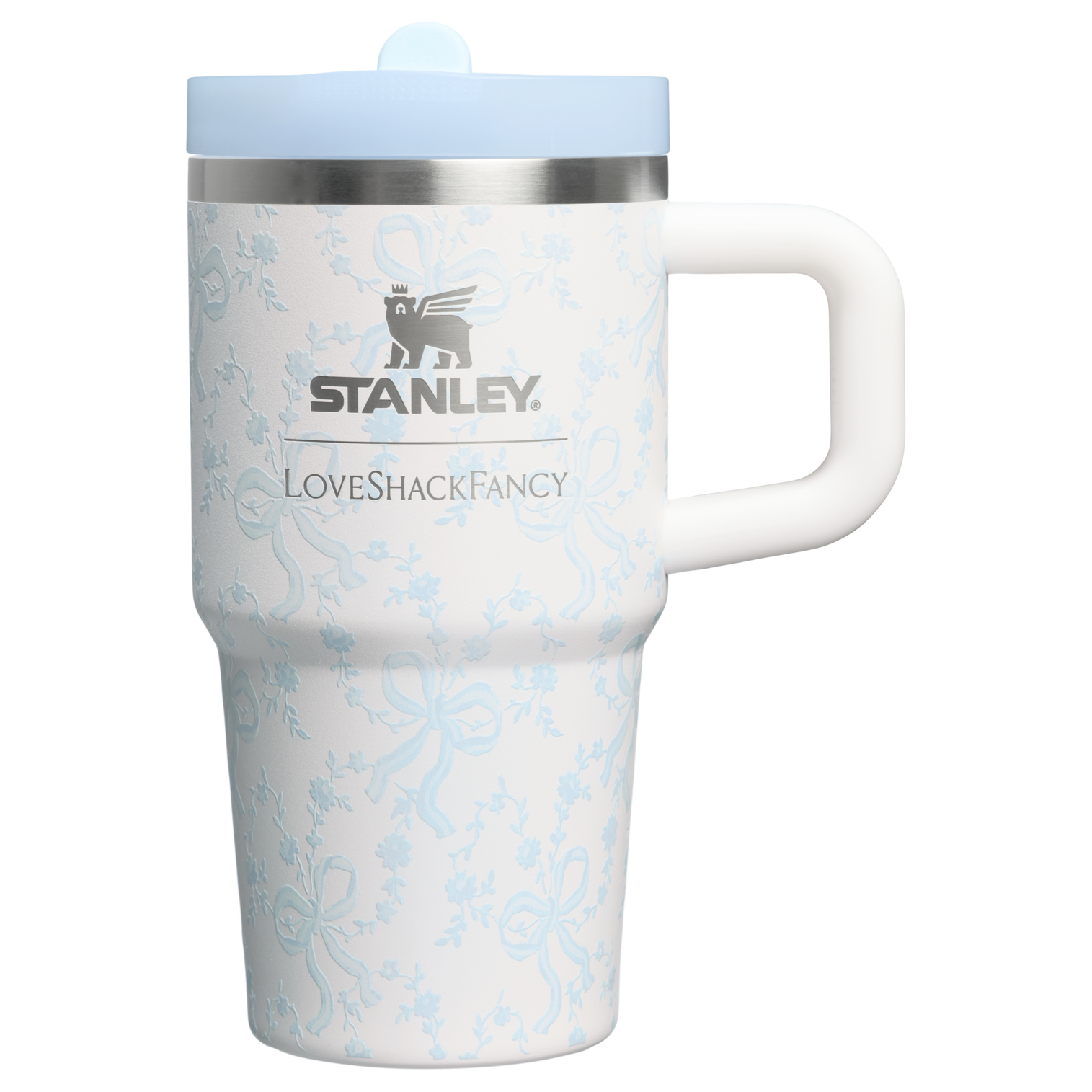 Stanley 1913 x LoveShackFancy Holiday Quencher ProTour Flip Straw Tumbler | 20 OZ Coquette Bow Winter Ice Coquette Bow Winter Ice