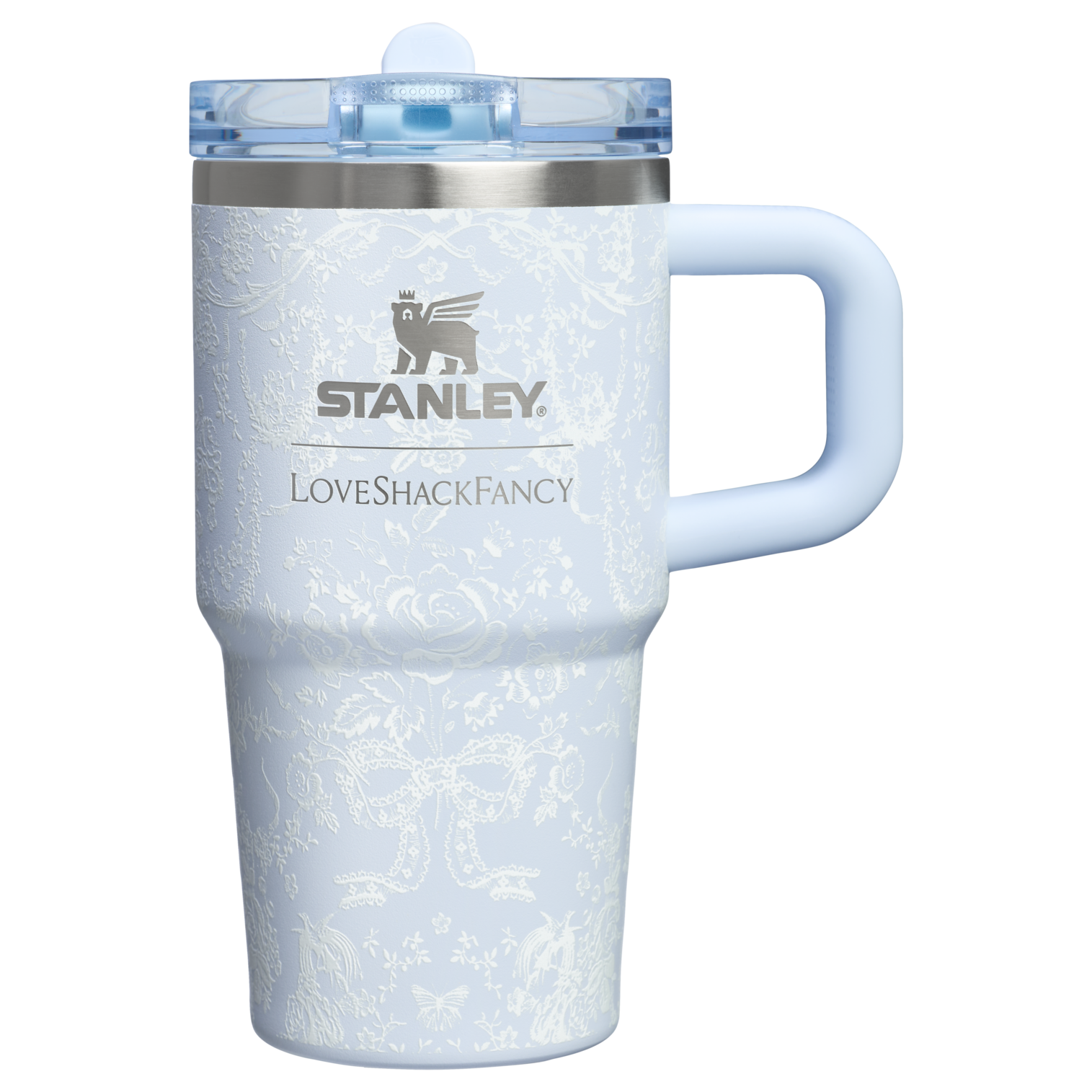 Stanley 1913 x LoveShackFancy Holiday Quencher ProTour Flip Straw Tumbler | 20 OZ Toscana Toile Alpine Blue Toscana Toile Alpine Blue