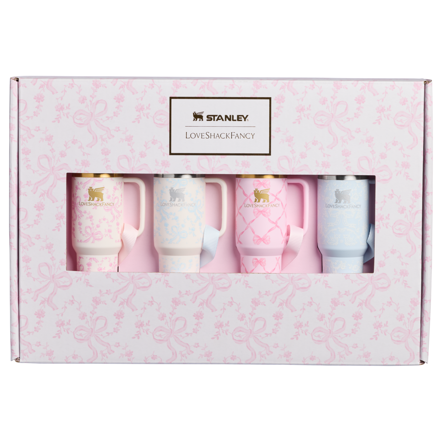 Stanley 1913 x LoveShackFancy Holiday Quencher ProTour Ornament Set Multi Color Pk Multi Color Pk