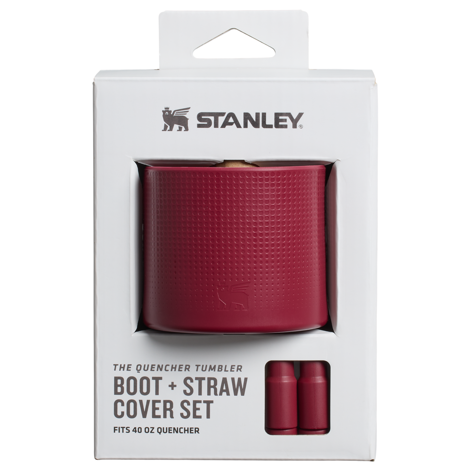 Stanley Quencher Boot and Straw Cover Set | 40 OZ Cranberry Cranberry