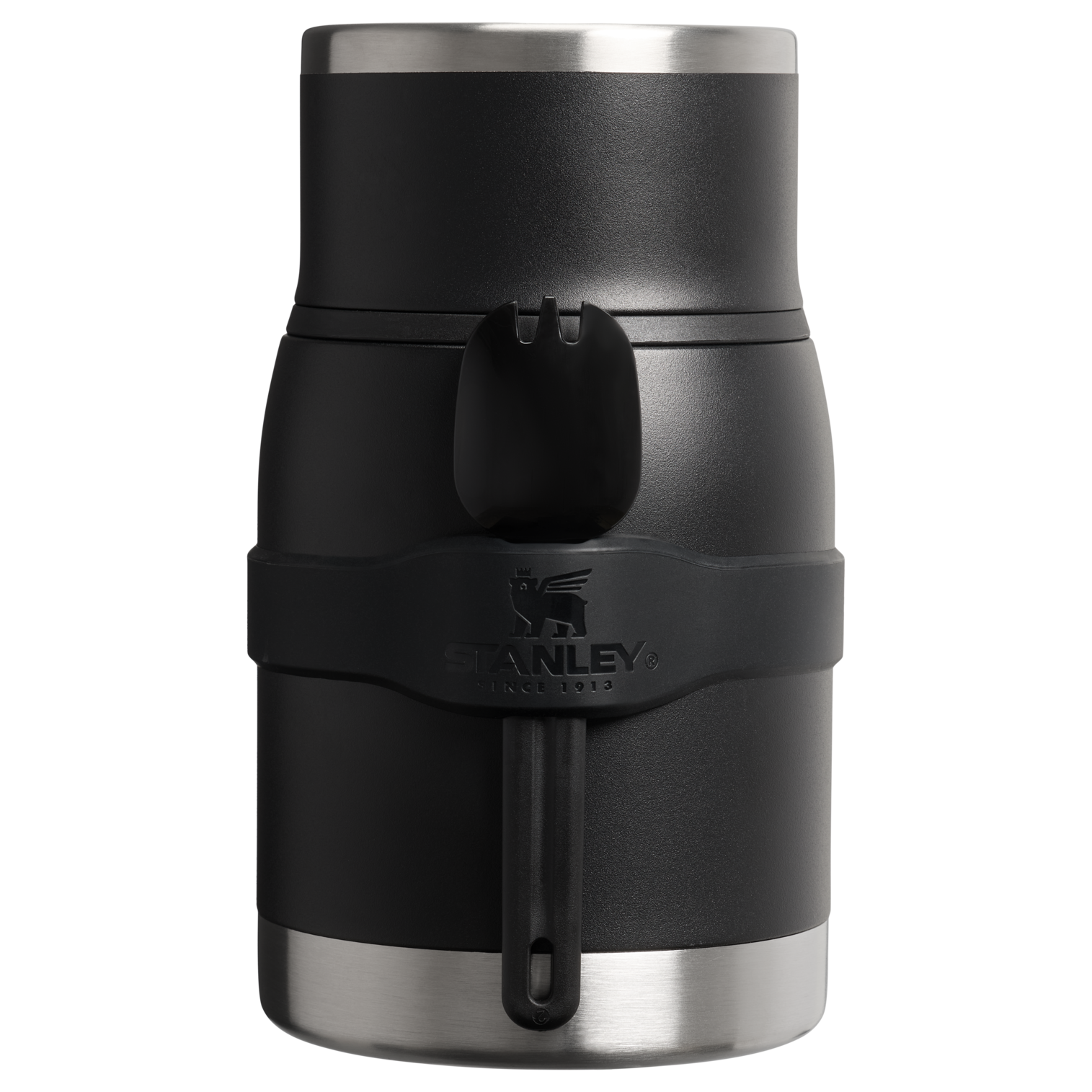 Adventure To-Go Food Jar + Spork | 24 OZ Black 2.0 Black 2.0