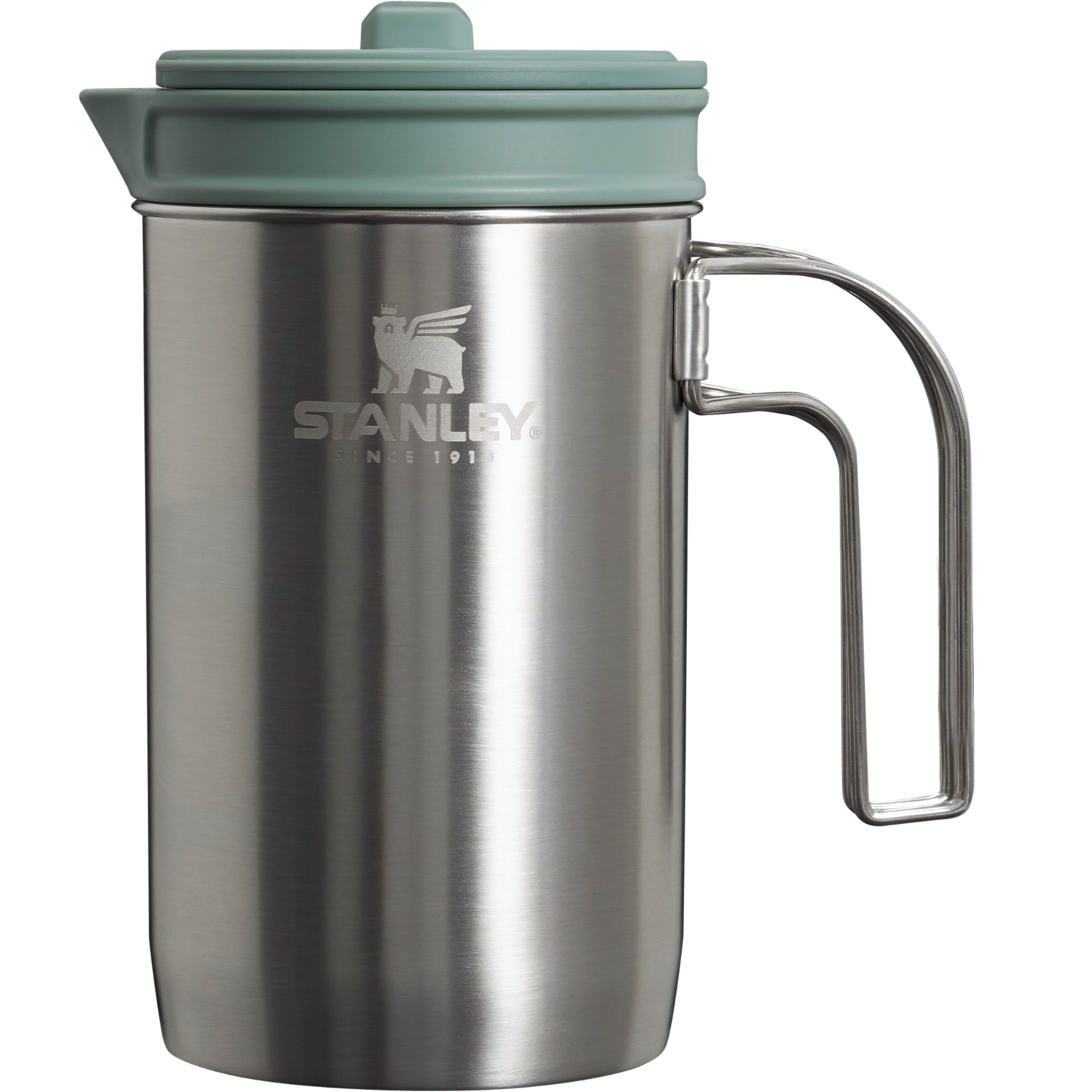 Stanley Adventure All-In-One Boil + Brew French Press | Stainless Steel Shale Stainless Steel Shale