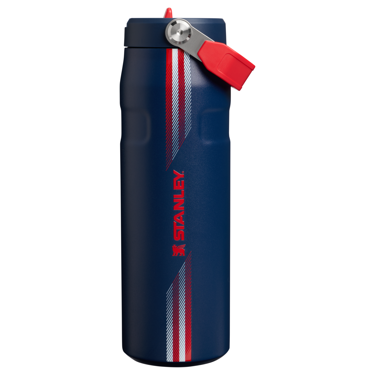 Country Collection IceFlow Aerolight Flip Straw Bottle | 24 oz - Stanley Create Team Navy Red Team Navy Red