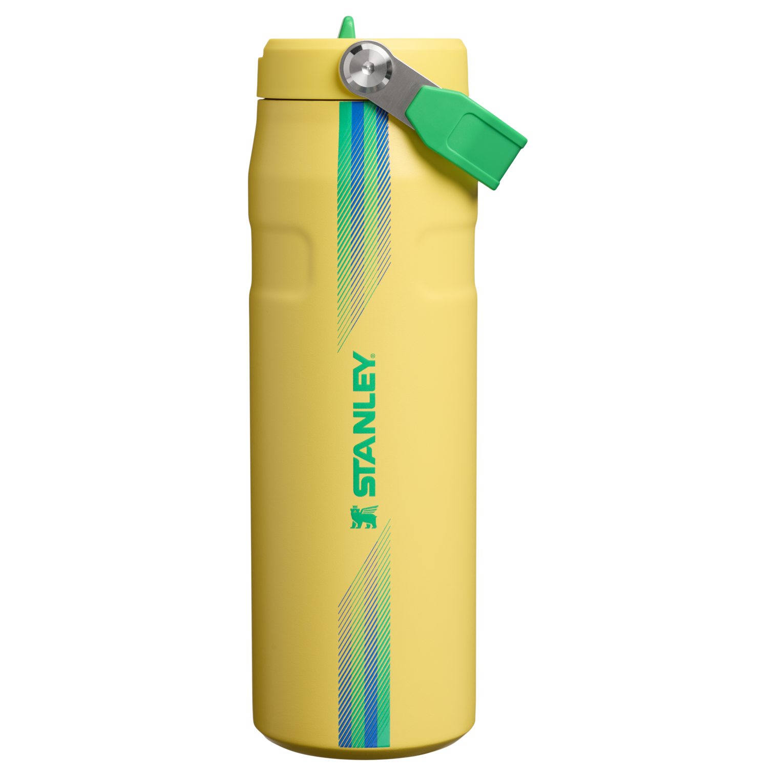 Country Collection IceFlow Aerolight Flip Straw Bottle | 24 oz - Stanley Create Team Yellow Green Team Yellow Green