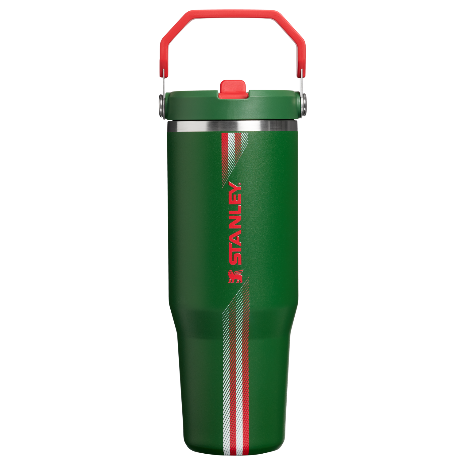 Country Collection IceFlow Tumbler | 30 oz - Stanley Create Team Dark Green Red Team Dark Green Red
