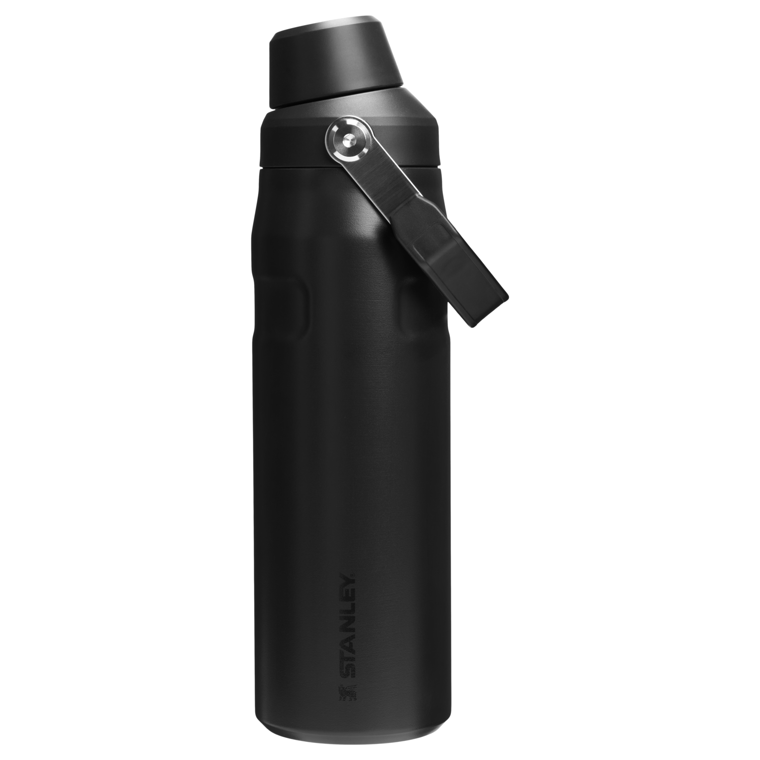 IceFlow Bottle with Fast Flow Lid | 24 OZ Black 2.0 Black 2.0