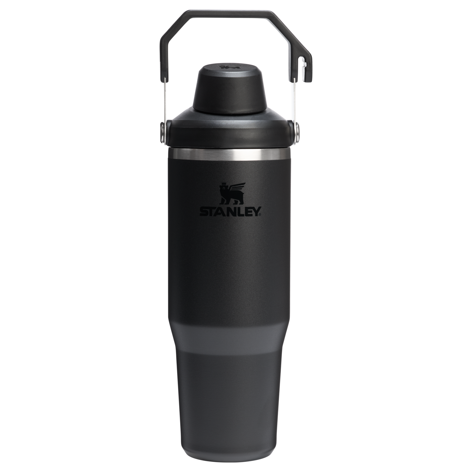 The IceFlow Tumbler with Fast Flow Lid | 30 OZ Black 2.0 Black 2.0