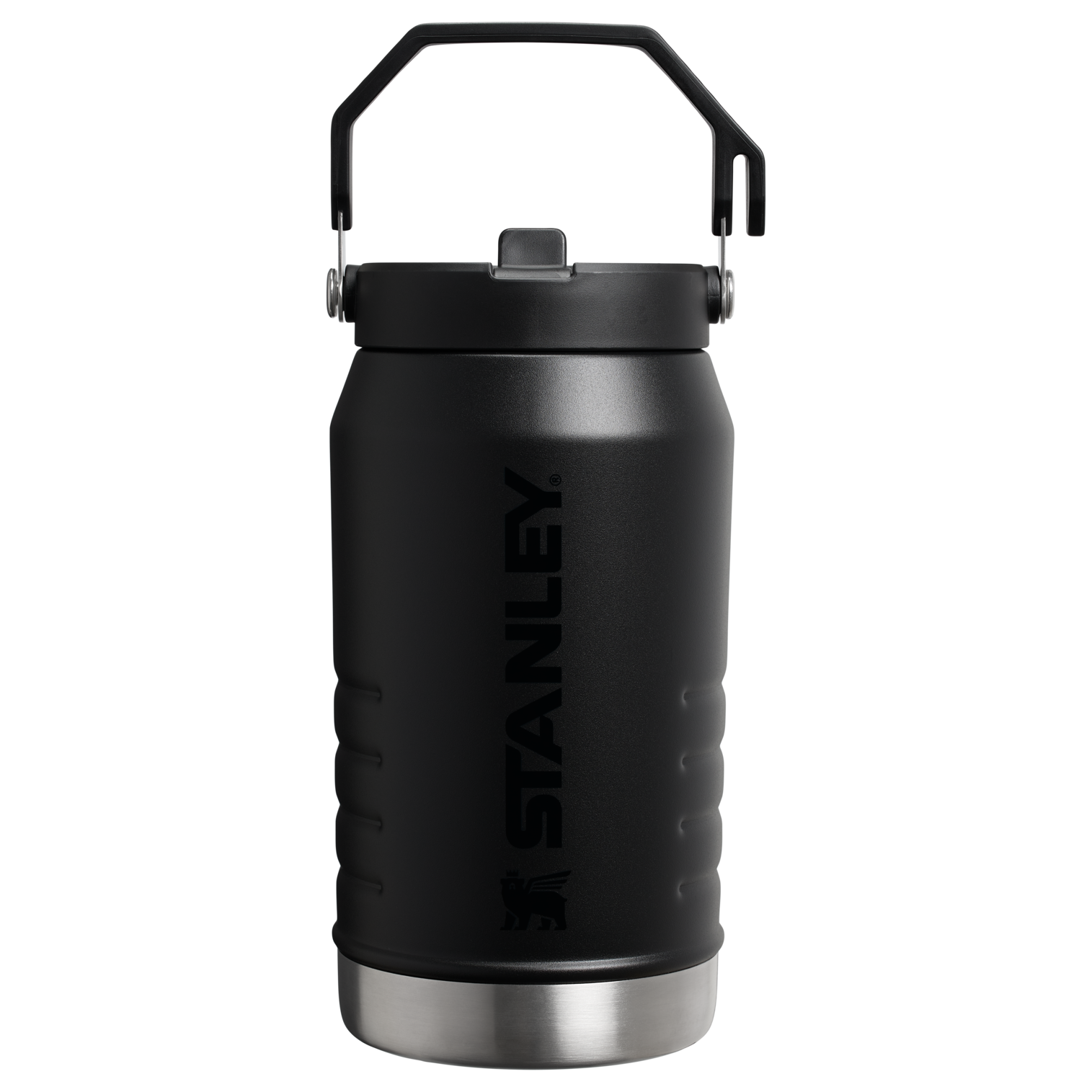 Stanley The IceFlow Flip Straw Jug | 64 OZ Black 2.0 VRT Black 2.0 VRT