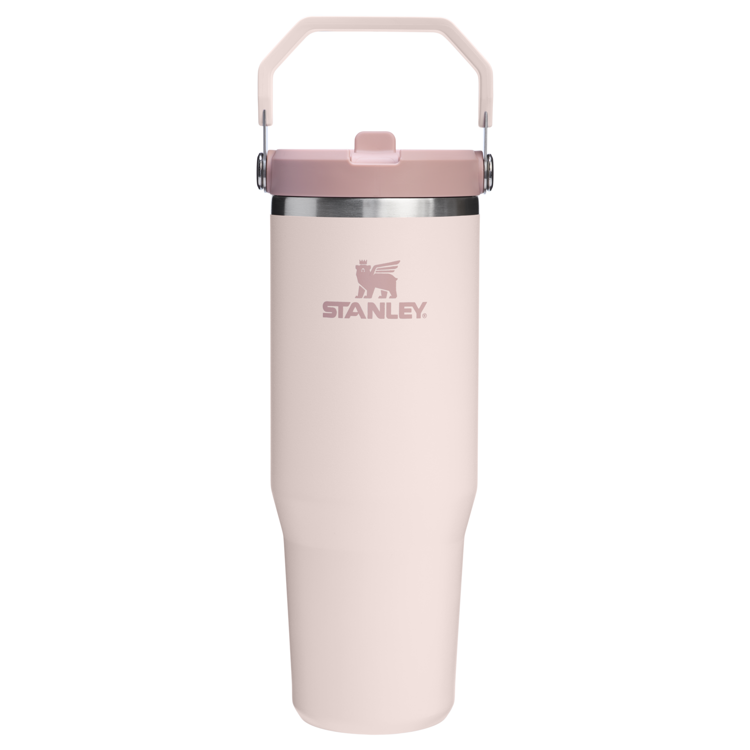 The IceFlow Flip Straw Tumbler | 30 OZ Rose Quartz Rose Quartz