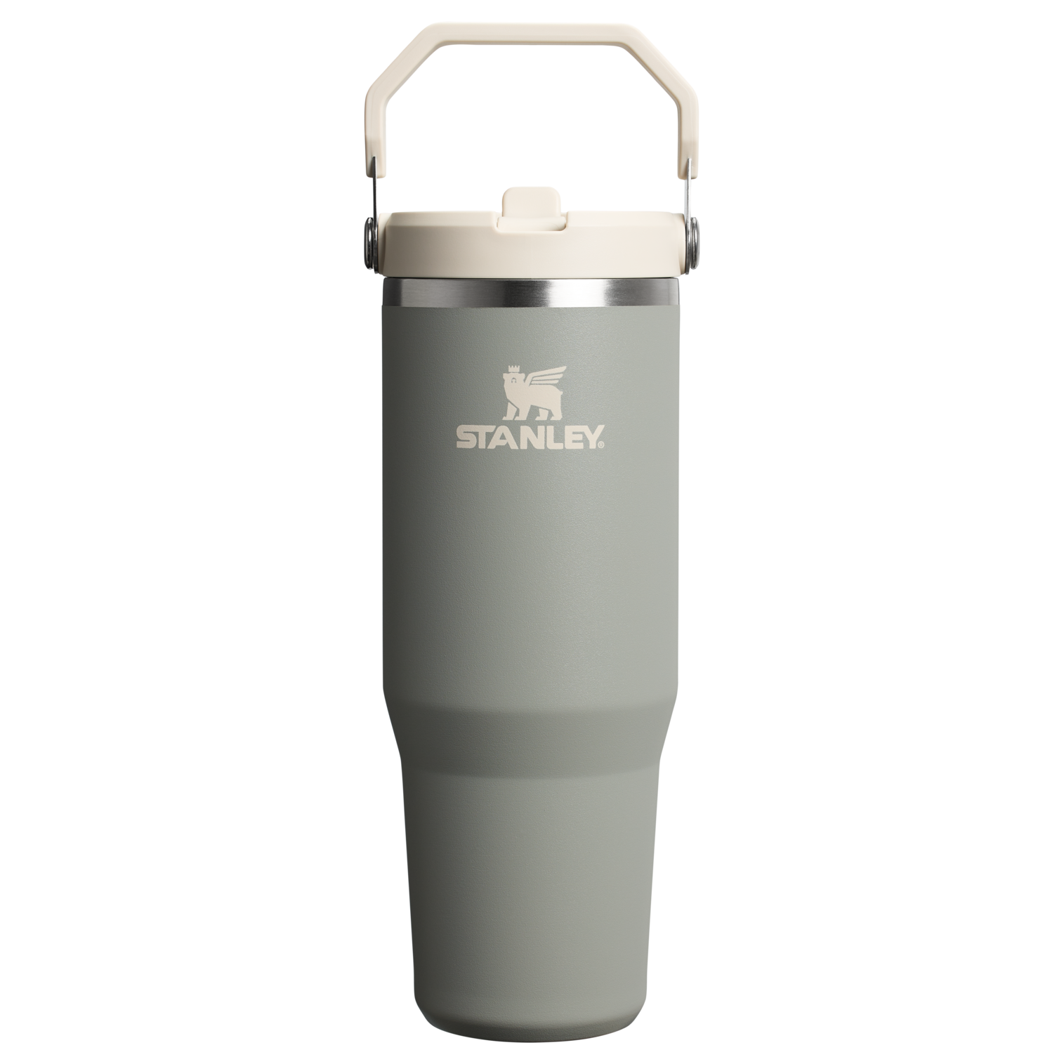 The IceFlow Flip Straw Tumbler | 30 OZ Sage Grey Sage Grey
