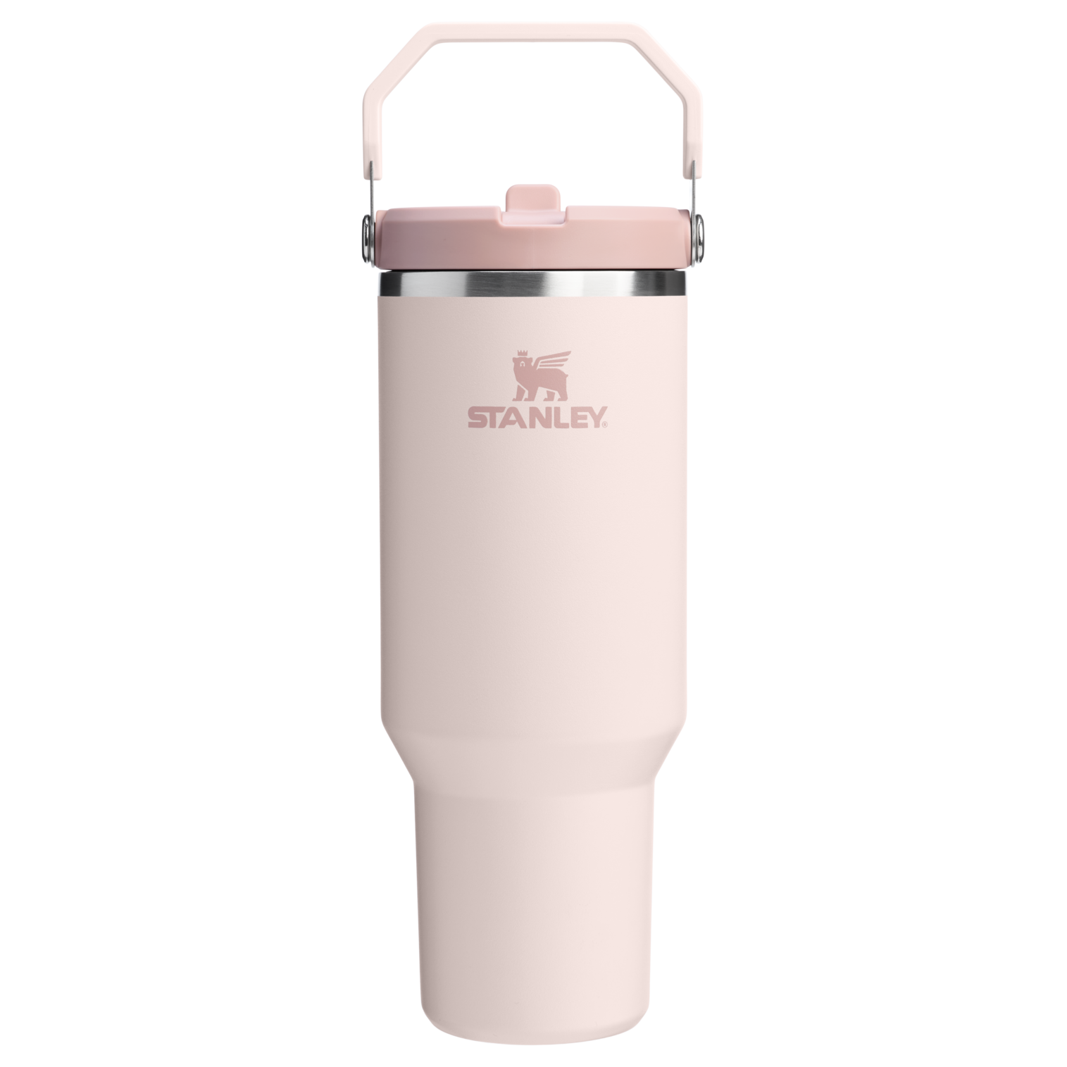 The IceFlow Flip Straw Tumbler | 40 OZ Rose Quartz Rose Quartz