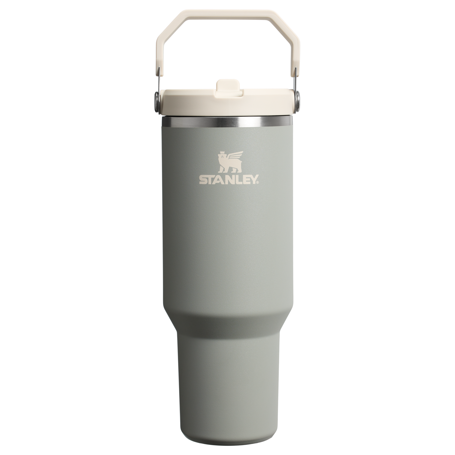 The IceFlow Flip Straw Tumbler | 40 OZ Sage Grey Sage Grey
