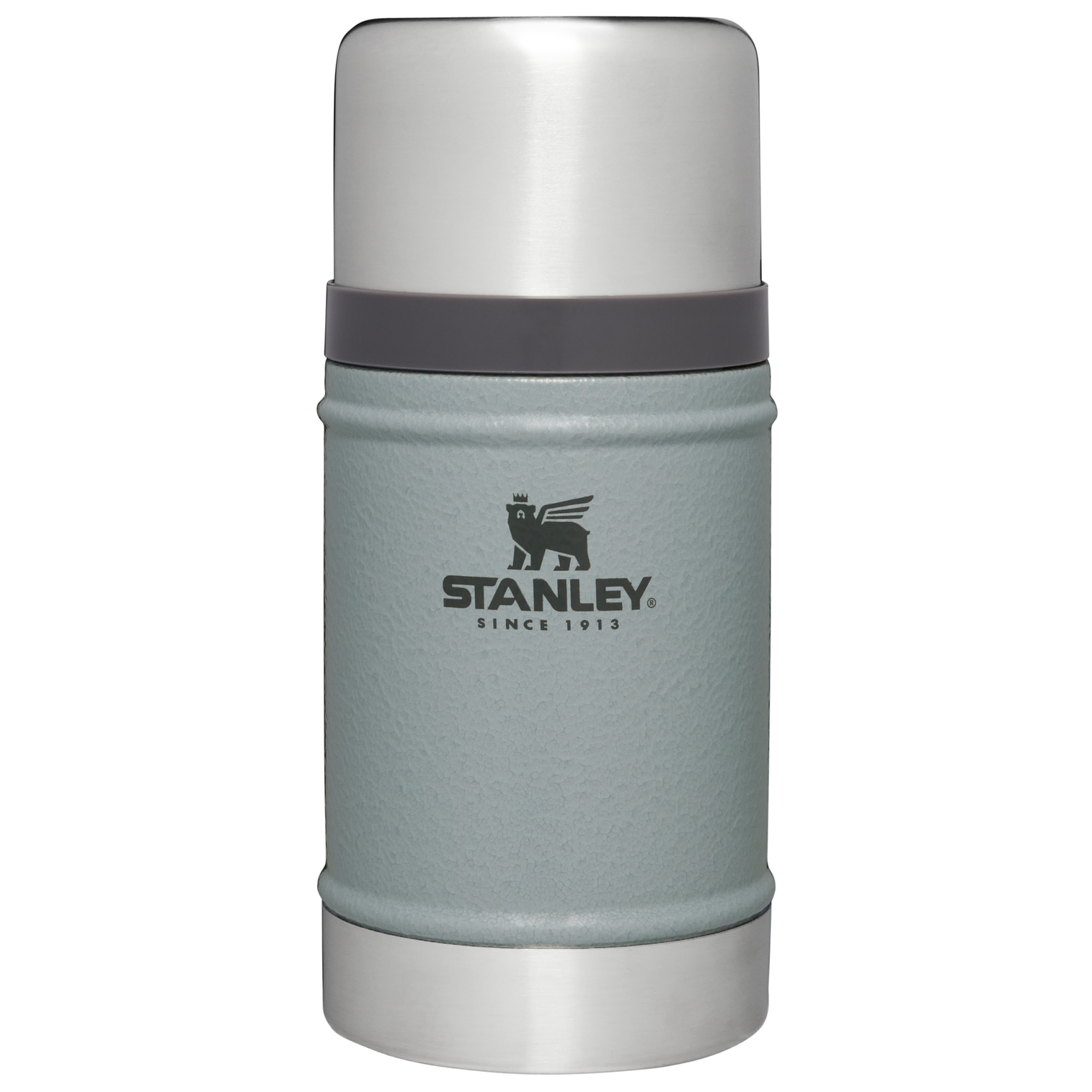Classic Legendary Food Jar | 24 OZ Hammertone Silver Hammertone Silver