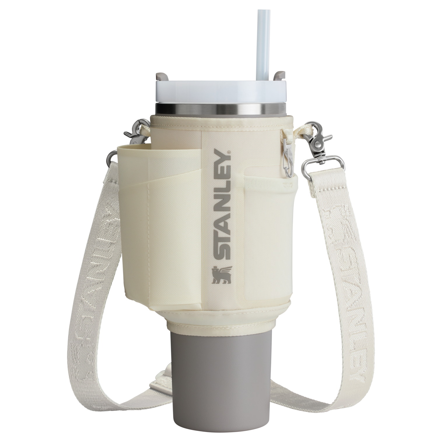 Stanley The All Day 40 OZ Quencher Carry-All | 40 OZ Cream Cream Cream