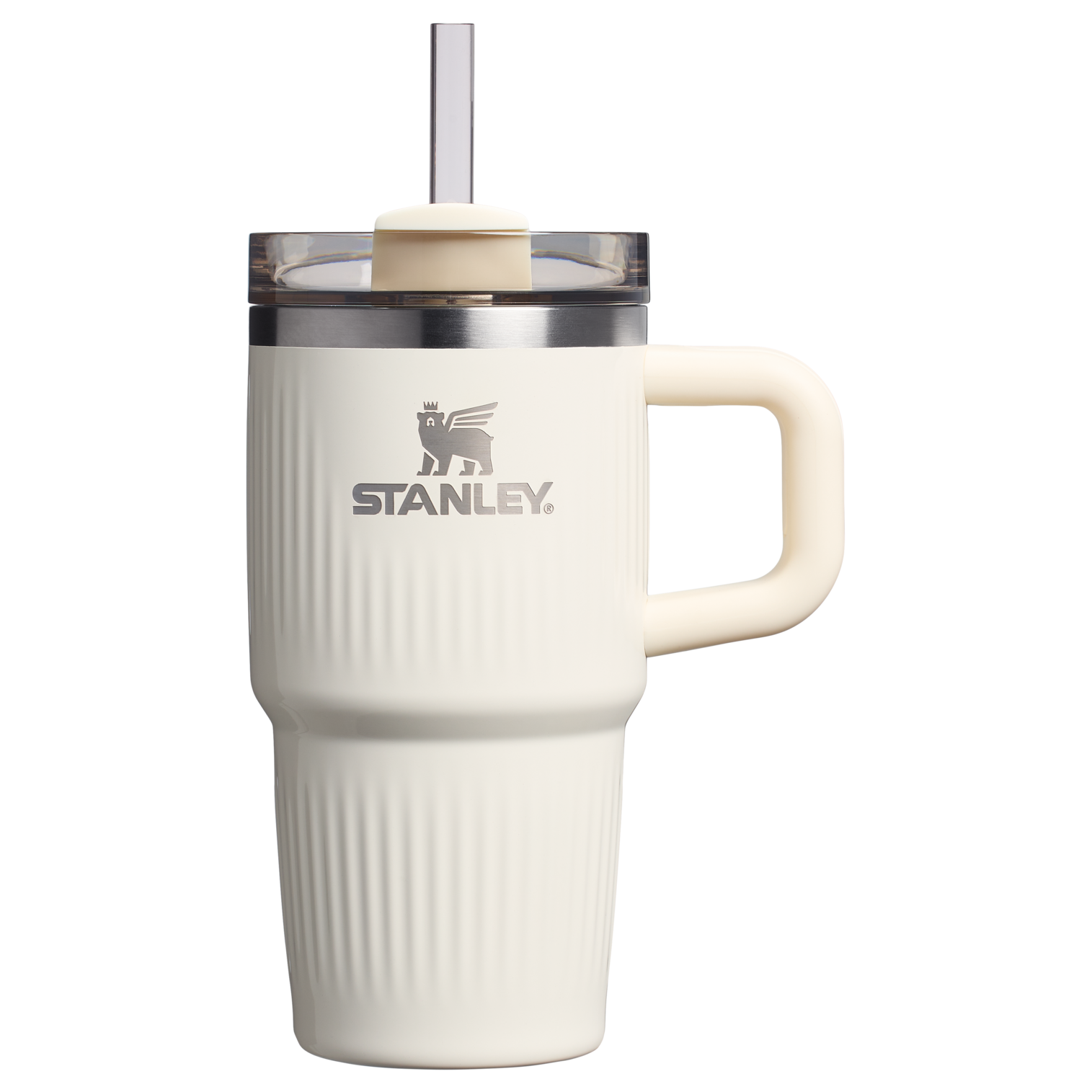 Stanley The Quencher H2.0 Fluted Tumbler with Handle | 20 OZ Cream Gloss Cream Gloss