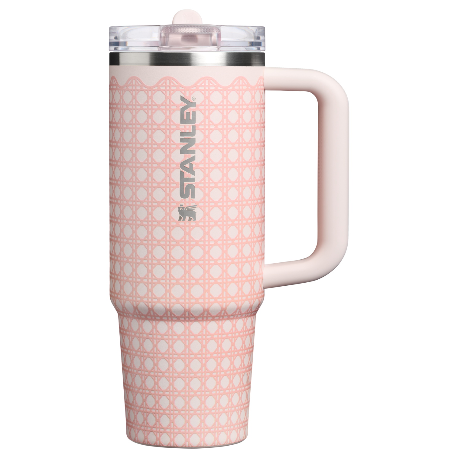 The Quencher ProTour Flip Straw Tumbler | 30 OZ Rose Quartz Rattan Rose Quartz Rattan