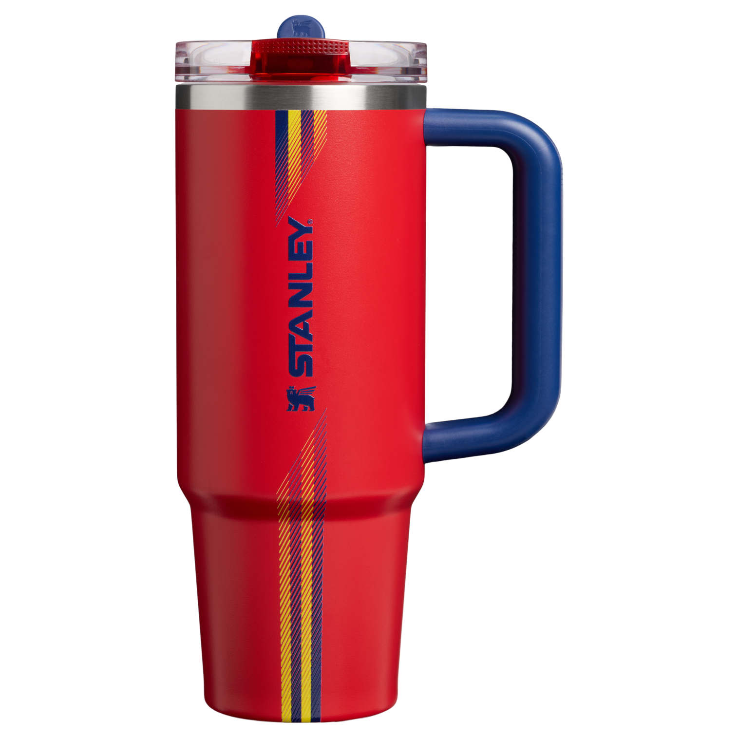 The Country Collection Quencher ProTour Flip Straw Tumbler | 30 OZ Team Red Dark Blue Team Red Dark Blue