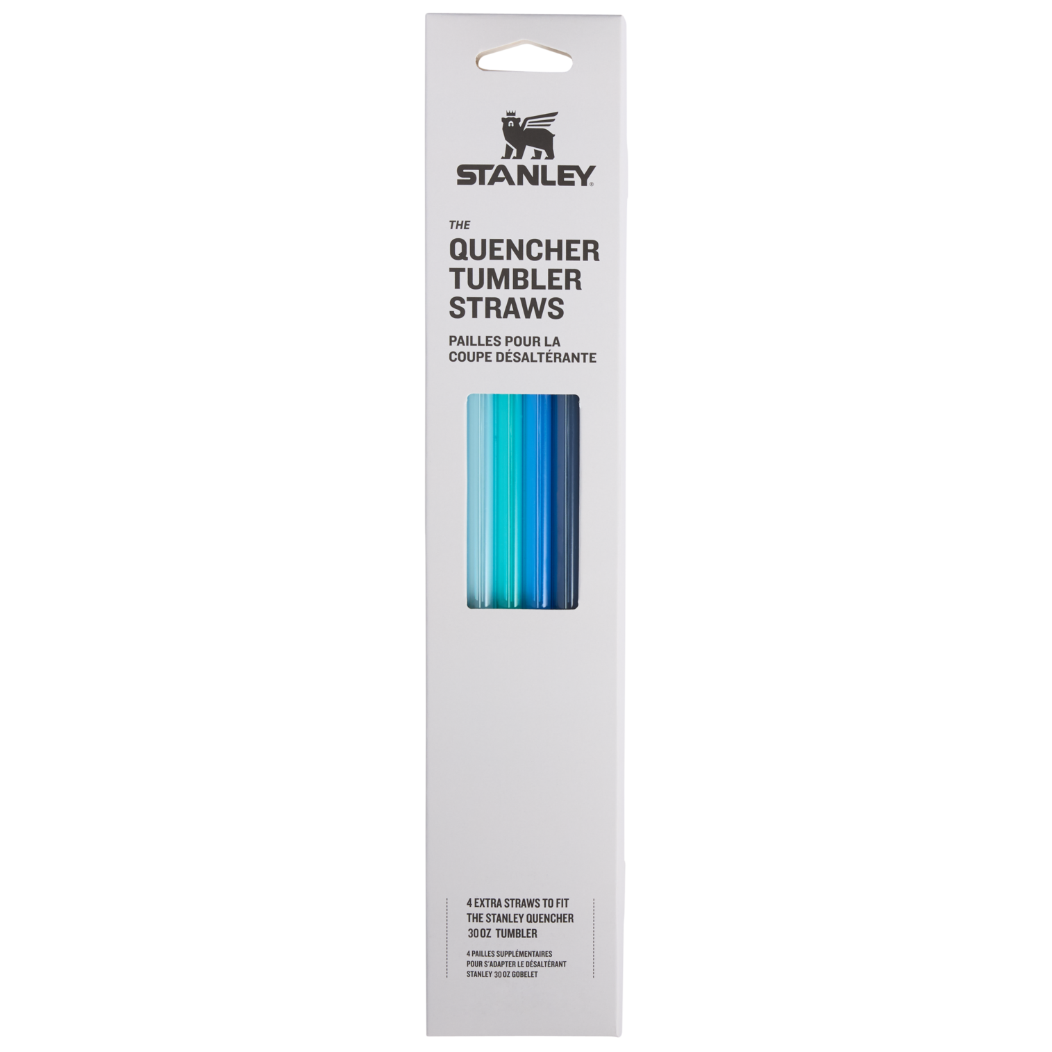 Adventure Quencher Travel Tumbler Straws | 30 OZ | 4-Pack Blue Blue