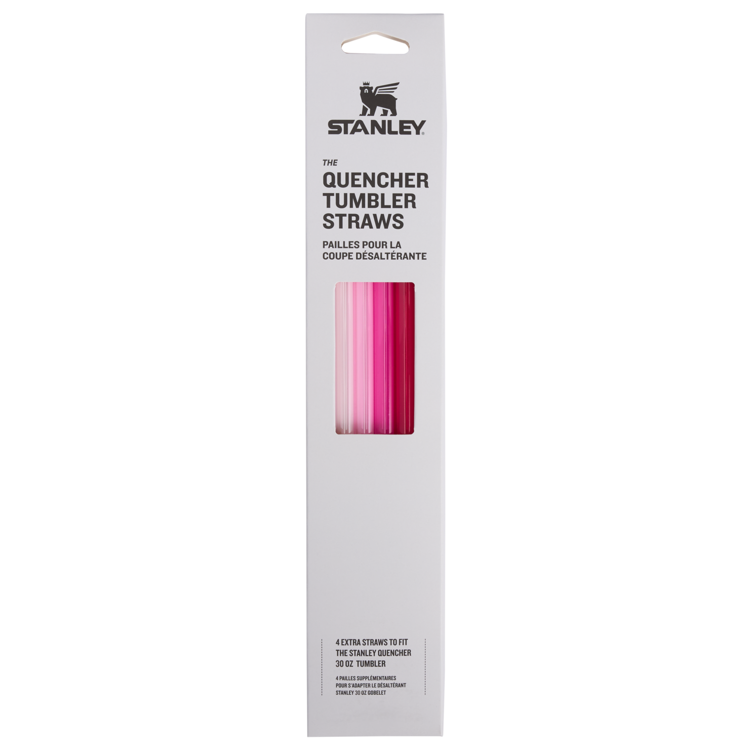 Adventure Quencher Travel Tumbler Straws | 30 OZ | 4-Pack Pink Pink