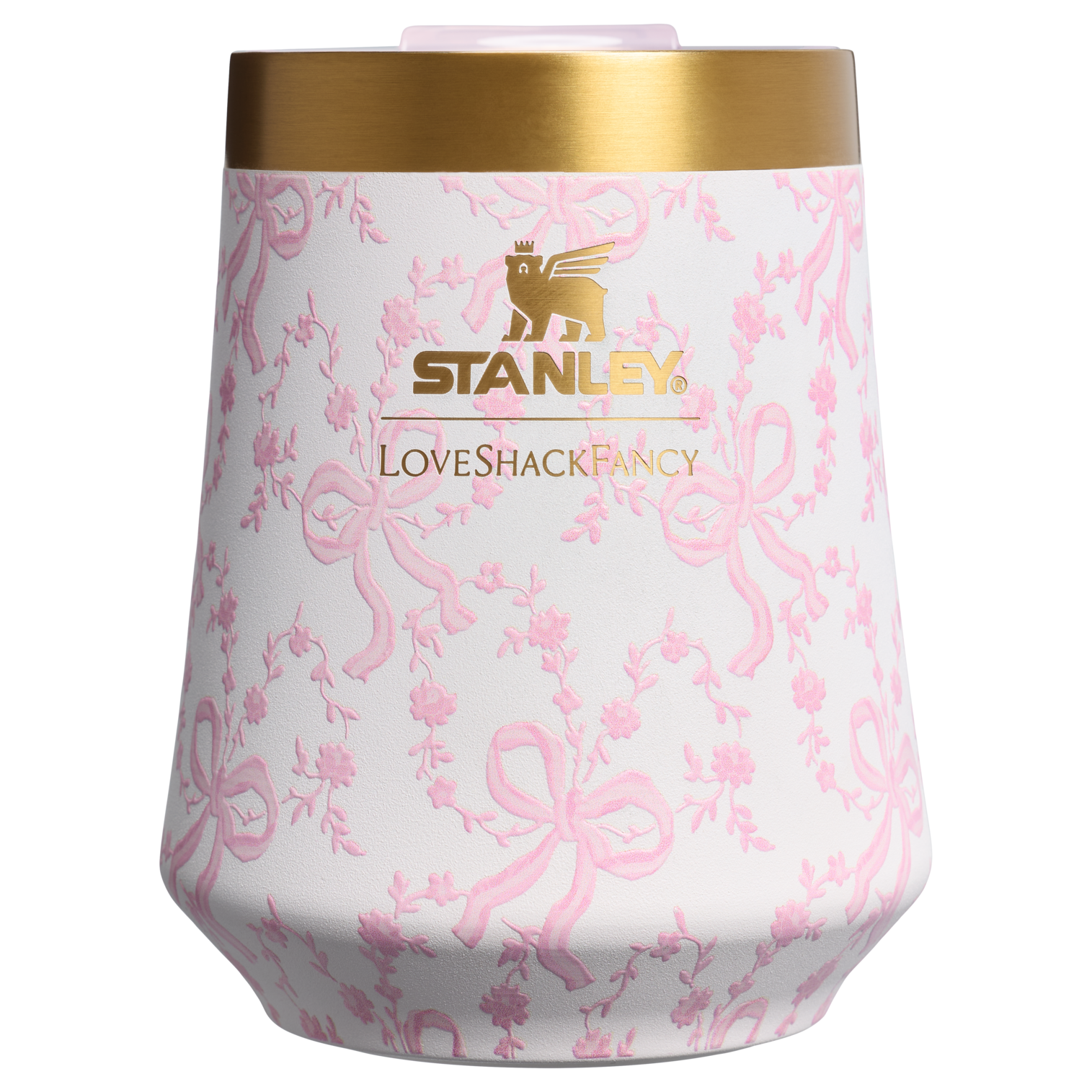 Stanley 1913 x LoveShackFancy Holiday Reserve Wine Tumbler | 11 OZ Coquette Bow Chantilly Coquette Bow Chantilly Coquette Bow Chantilly