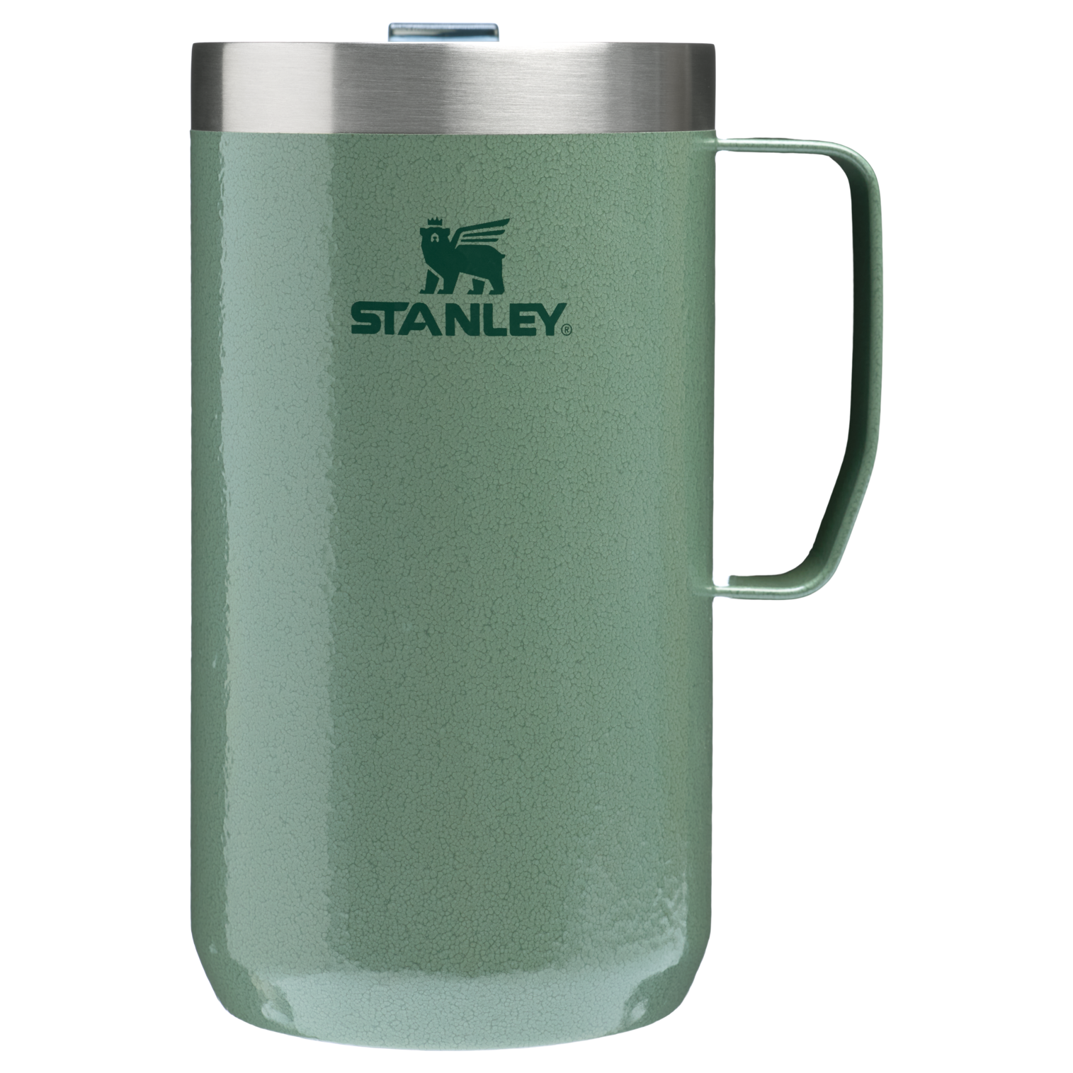 The Stay-Hot Camp Mug | 24 OZ - Stanley Create Hammertone Green Hammertone Green