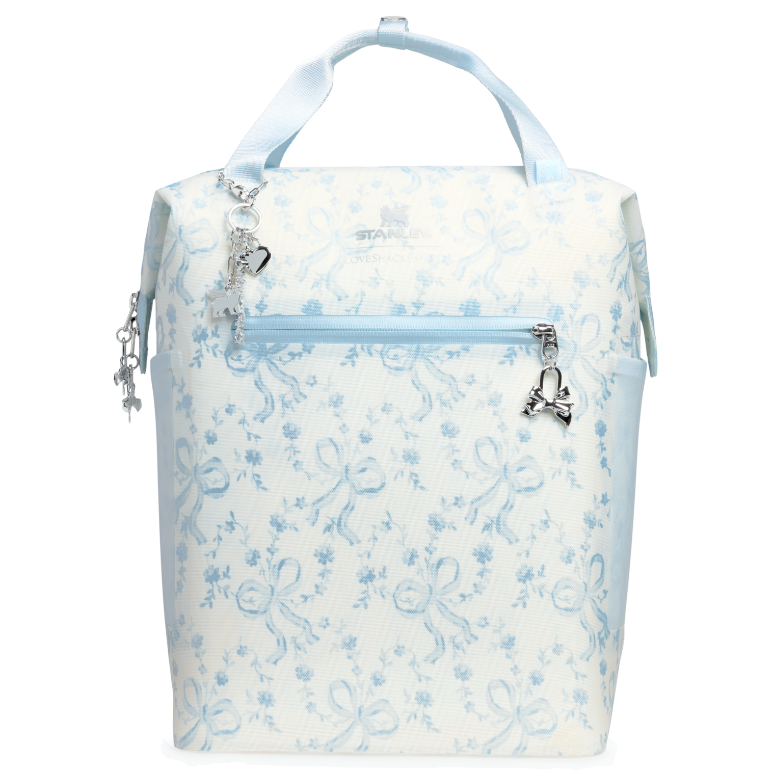 Stanley 1913 x LoveShackFancy Holiday All Day Madeleine Mini Cooler Backpack | 14 QT Coquette Bow Winter Ice Coquette Bow Winter Ice