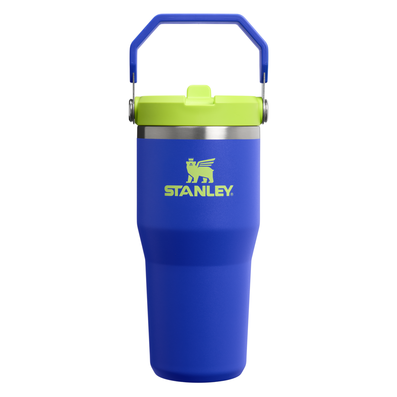 Stanley The IceFlow Flip Straw Tumbler | 14 OZ Cobalt Chartreuse Cobalt Chartreuse