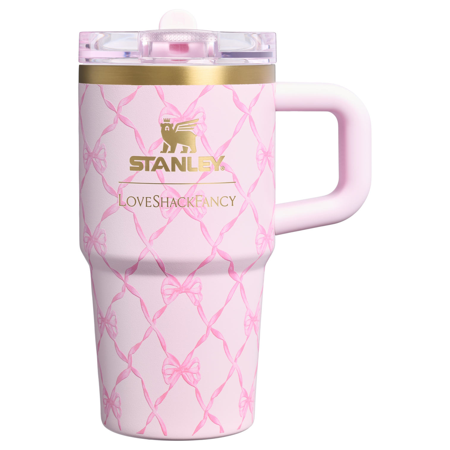 Stanley 1913 x LoveShackFancy Holiday Quencher ProTour Flip Straw Tumbler | 20 OZ Baby Bow Pink Peppermint Baby Bow Pink Peppermint