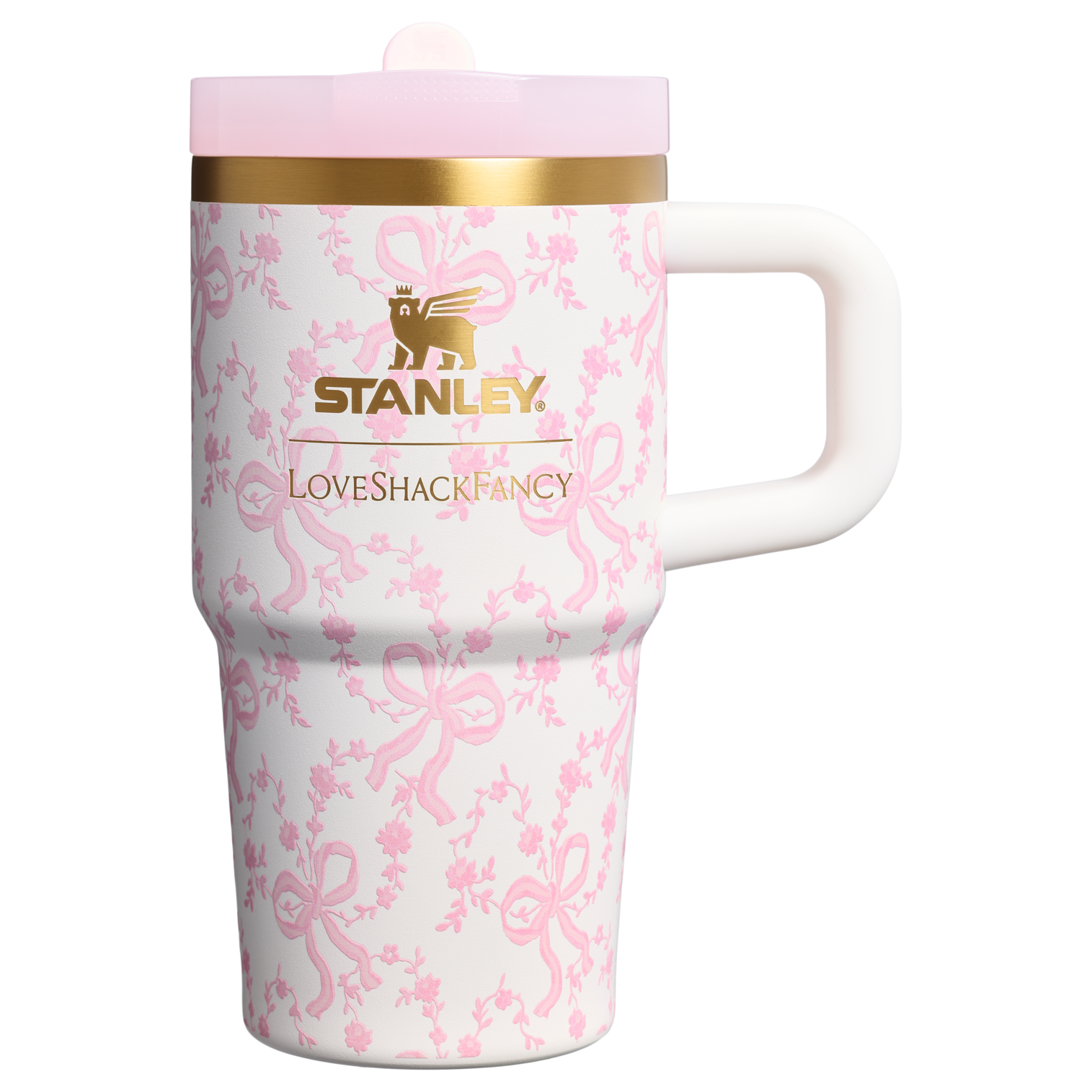 Stanley 1913 x LoveShackFancy Holiday Quencher ProTour Flip Straw Tumbler | 20 OZ Coquette Bow Chantilly Coquette Bow Chantilly
