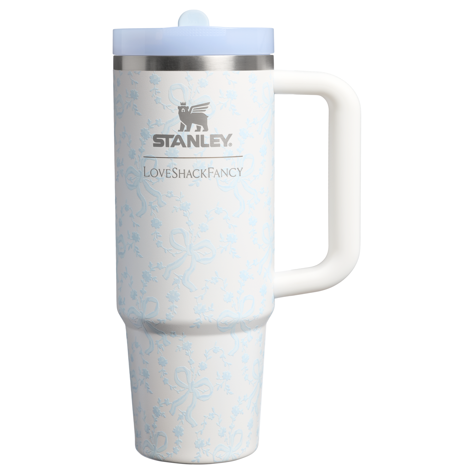 Stanley 1913 x LoveShackFancy Holiday Quencher ProTour Flip Straw Tumbler | 30 OZ Coquette Bow Winter Ice Coquette Bow Winter Ice