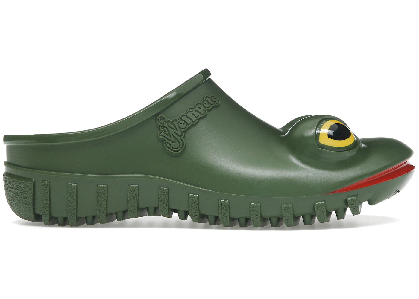 wellipets frog loafers by jw anderson green