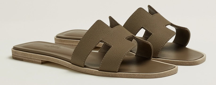 Hermes Oran Sandal - Etoupe