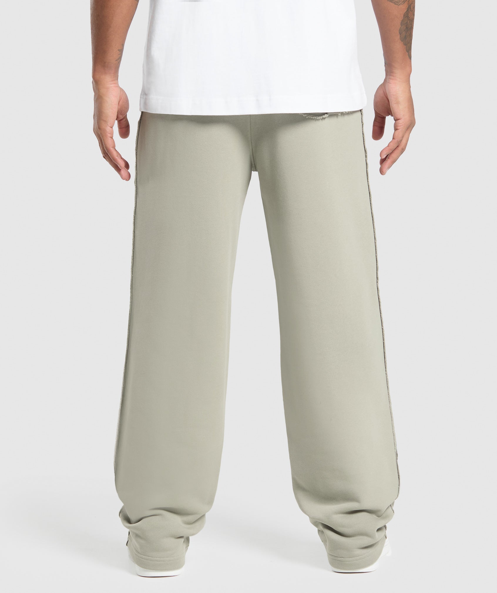 Gymshark Wide Leg Pants Chalk Green