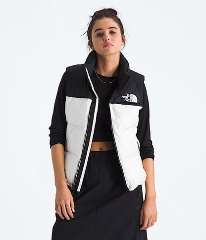 The North Face Women 1996 Retro Nuptse Vest Tawny Quartz/TNF Black White Dune/TNF Black/Recycled Down Estate Blue/TNF Black