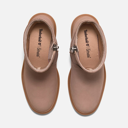 Timberland Women'S Allington Heights Mid Zip Boot Taupe Nubuck