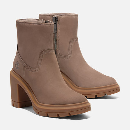 Timberland Women'S Allington Heights Mid Zip Boot Taupe Nubuck