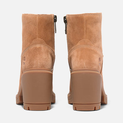 Timberland Women'S Allington Heights Mid Zip Boot Rust Suede